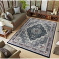 thumbnail image 4 of MDA Home Prime Navy Blue/Multi-Color Polyester Area Rug - 3'9" x 5'9", 4 of 4