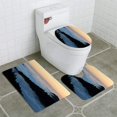 thumbnail image 1 of ABPHQTO Atardecer brumoso sobre el bosque Juego de alfombras de baño de 3 piezas Alfombra de baño Alfombra de contorno y tapa de inodoro ABPHQTO Cont-CHAPPLE-29148, 1 of 2