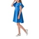 thumbnail image 3 of Odeerbi Vestido A-Line de Verano Para Niñas Vestido Con Manga Volante Acampanado Vestido de Columpio Color Sólido Manga Corta, 3 of 4