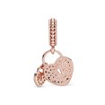 thumbnail image 2 of CHARM PLATA 925 CANDADO CORAZON AMOR ROSE GOL 634152, 2 of 4