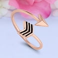 thumbnail image 3 of 9 mm Arrow Toe Band Ring 925 Sterling Silver Thin Adjustable Stylish Rings For Women, 3 of 5