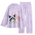 thumbnail image 3 of Anime Sanrioed Children's Pajamas Melody Kuromi Hello Kitty Spring Autumn Kawaii Girl Cotton Sleepwear Kids Loungewear Homewear, 3 of 5