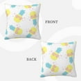 thumbnail image 3 of ZICANCN Fashion Fun Pineapple Glasses Throw Pillow Covers, Bed Couch Sofa Knit Decorative Pillow Covers for Living Room Farmhouse, 18"x18", 3 of 8