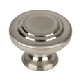 thumbnail image 2 of (2 pack) Better Homes & Gardens 1-5/16" (33mm) Turned Knob, Satin Nickel, 2 Pack, 2 of 4