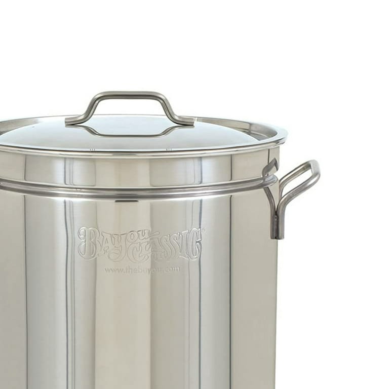Bayou Classic 44-Quart Stainless Steel Stock Pot and Basket in the Cooking  Pots department at