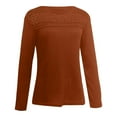 thumbnail image 5 of EDFBUYKRS Long Sleeve Tunic Tops To Wear with Leggings Crewneck Winter Loose Fit Print Shirts Workout Fall Fashion Blouses Tops Casual Going Out Tops for Women M, 5 of 6