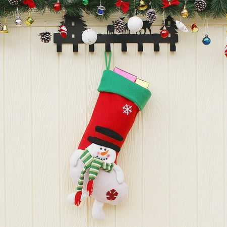 

2022 Christmas Decorations - qucoqpe Christmas Decoration Socks Festival Printing Gift Bag Pendant Candy Bag on Clearance