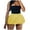 Yellow, variant on Ediodpoh Skirts for Women Solid High Waist Mini Skirt Summer Casual Sleeveless Romper Style Mini Skirts Yellow S