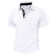 thumbnail image 3 of Ceisia Men's Casual Striped Half Button Round Neck Pullover with Pocket Daily Fashion Top Gift, 3 of 7