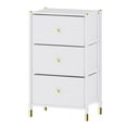 thumbnail image 1 of DECOMOMO Nightstand With Drawers | 3-Tier | End Table Storage with Baskets, 1 of 10