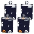 thumbnail image 3 of Ckdifva Pixel Ghosts and Pumpkins Storage Jar with Lid Acrylic Organization Storage Containers Set of 2, 3 of 7