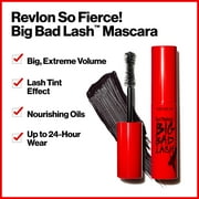 Revlon So Fierce! Big Bad Lash, Extreme Volume Mascara, 24hr Wear, 762 Waterproof Blackest Black, 0.34 fl. Oz