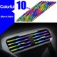 thumbnail image 1 of 10Pieces 20cm Estilo Coche Aire Acondicionado Salida Ventilación Rejilla Moldeo Cromada Tira De Ajuste Automotriz Accesorios Interiores, 1 of 4