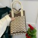thumbnail image 3 of Zhuge Bolso de hombro tejido para mujer, bolso de mano tejido, bolso de mano tejido elegante para playa de verano, bolsos de hombro de 4,72 x 1,96 x 6,69 pulgadas (verde), 3 of 4