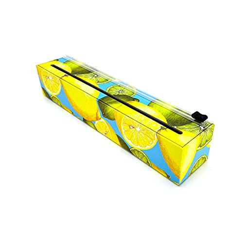 ChicWrap Lemon Plastic Wrap Dispenser with 12" x 250' Roll of