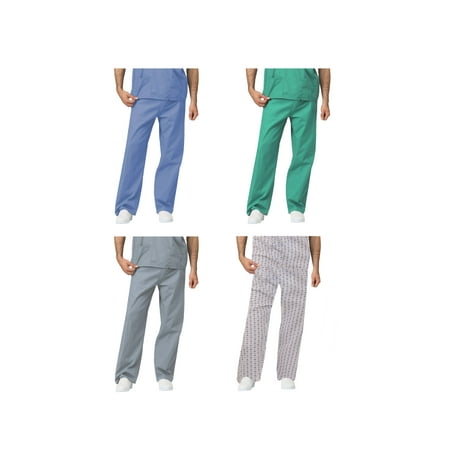LEADERTUX Unisex Medical Apparel Doctor Nurse Reversible Uniform Scrub Pants XS-3XL?