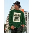 thumbnail image 2 of Deer And Moose Sweatshirt Men -Sydenham Edwards Designs, Male 3X-Large, 2 of 4