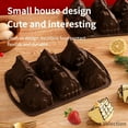 thumbnail image 3 of Silicone Gingerbread House Mold - Food Grade Non-Stick Baking Mold For Christmas Cookies & Cake, Reusable Heat-Resistant With Easy Release Design, 3 of 16