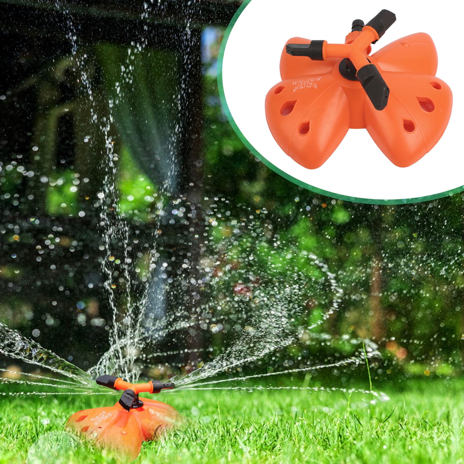 Sprinkler For Yard, Automatic Rotating Garden Sprinkler For Large Area