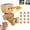 Wooda, variant on Shaking Wooden Man Figurine, Valentines Day Gifts for Him Her Women,Shaking Feet Wooden Doll with 12pcs Magnetic Expressions,Funny Dashboard Figurine,Handmade Wobble Doll for Car Accessories