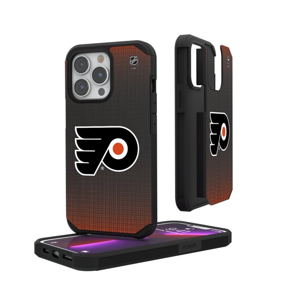 Philadelphia Flyers Linen Logo iPhone Rugged Case