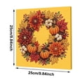 thumbnail image 2 of DIY Autumn Harvest Pumpkin Pearl Diamond Art Kit, 3D Pearl Diamond Art for Adults, Autumn Pearl Painting Kit with Beads and Canvas, Fall Home Wall Decor Craft Gift,B, 2 of 5