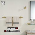 thumbnail image 3 of Double Towel Bar Matte Stainless Steel Bath Towel Rack for Bathroom Towel Holder Wall Mount Total Length TBLPB, 3 of 9