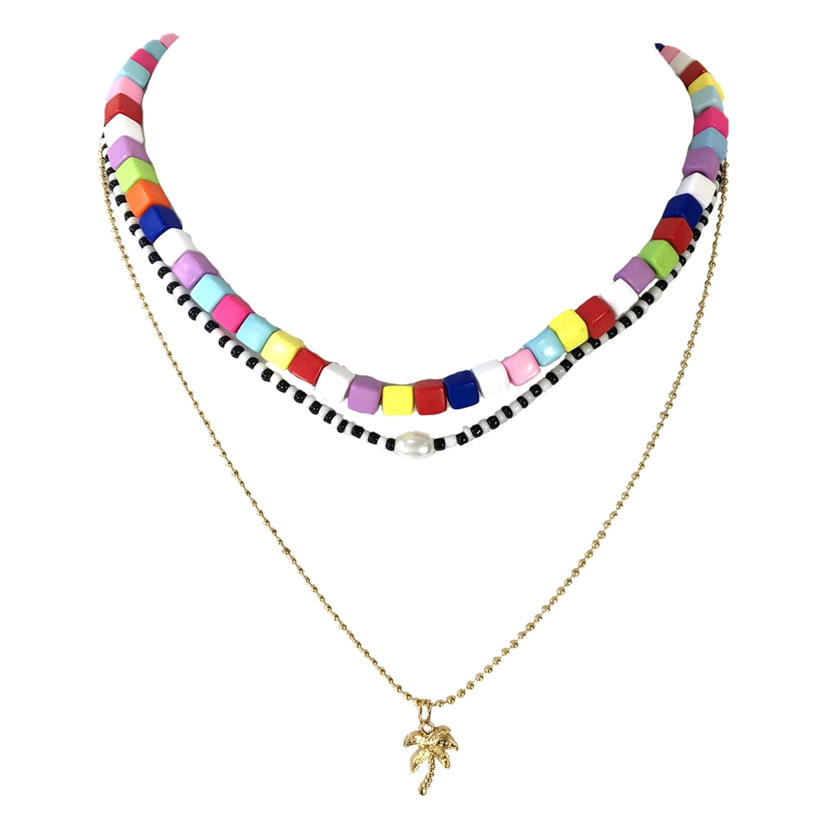 Jewelry Collection Katy California Dream Necklace Set, Multicolored ...