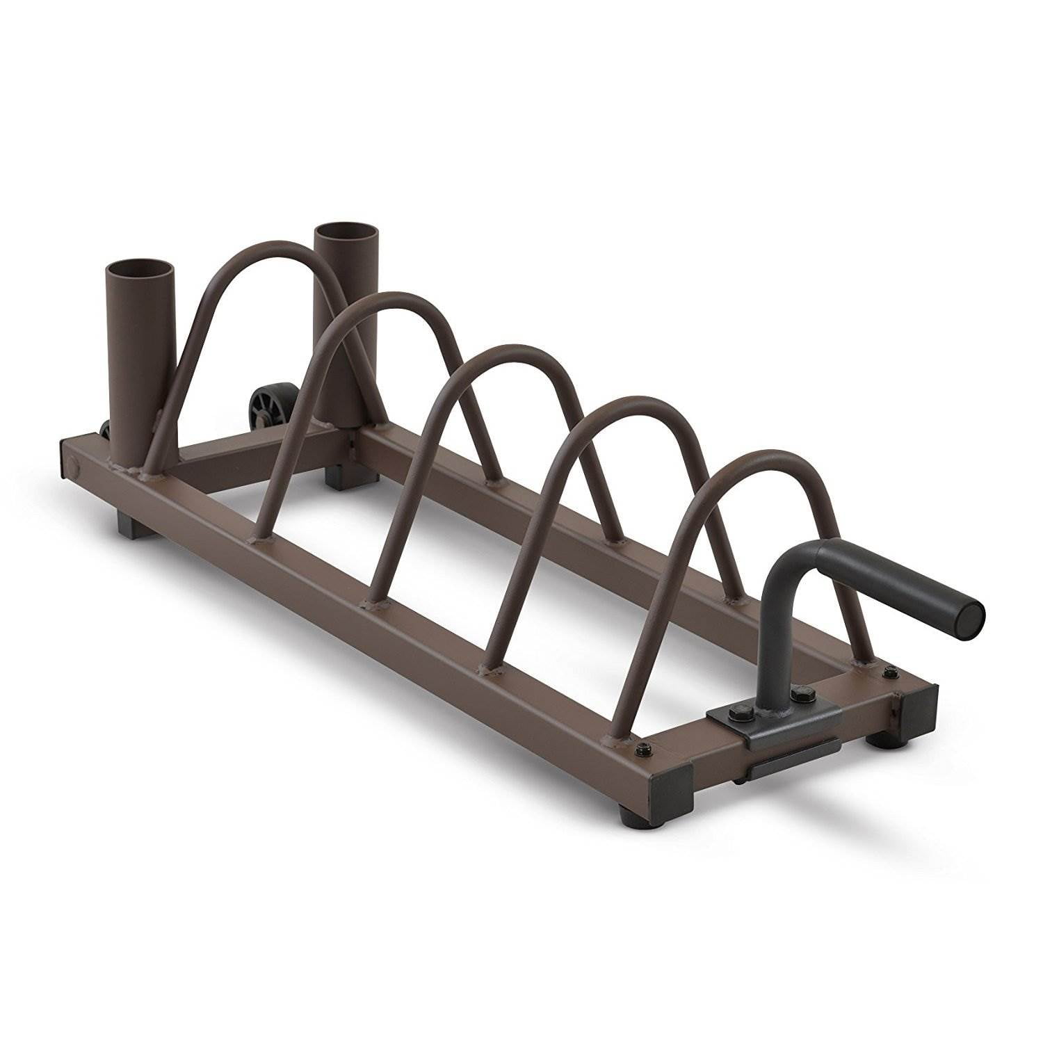 SteelBody by Marcy Powder-Coated Steel Horizontal Weight Plate Rack w/ Wheels STB-0130