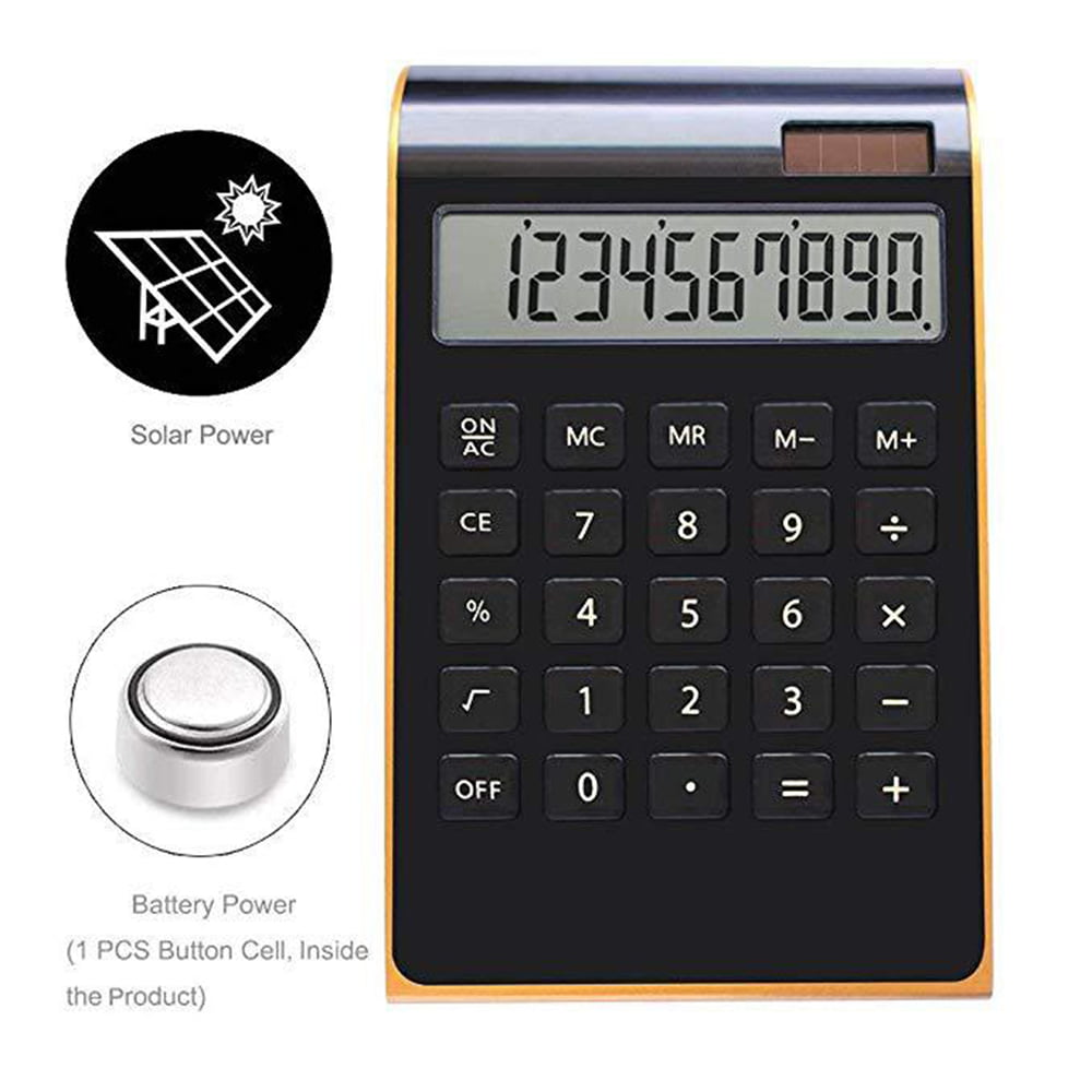Details about   Desktop Calculator 10 Digits Ultra Thin LCD Display Solar Energy Home 