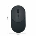 thumbnail image 3 of Matoen Wireless Mouse, Slim Silent Mouse 2.4G Portable Mobile Office Mouse with USB Receiver, 3 Adjustable DPI Levels for Notebook, PC, Laptop(Black), 3 of 7
