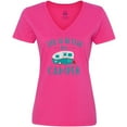 thumbnail image 3 of Inktastic Life's Better in a Camper Women's V-Neck T-Shirt, 3 of 5