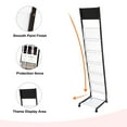 thumbnail image 3 of Detachable Magazine Display Racks Floor Standing 6 Layers Brochure Stand Literature Holder with 4 Wheels, Office, 3 of 6