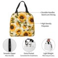 thumbnail image 4 of Honeii Scottish Plaid Sunflower Print Lunch Bag Women, Lunch Box Lunch Bag for Women Adult Men, Small Leakproof Cute Lunch Tote Large Capacity Reusable, 4 of 8