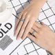 thumbnail image 2 of Anillo de boda de color dorado para mujer y hombre, anillo de acero inoxidable para amantes eternos, anillo de regalo, 10,1 piezas para hombres, 2 of 4
