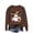 Brown-Halloween Shirts, variant on Inverlee Halloween Sweatshirts for Women Cute Pumpkin Ghost Graphic T-shirt Soft Round Neck Sweatshirt Short Sleeve Dressy Casual Pullover Tops Halloween Gifts