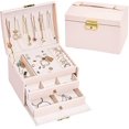 thumbnail image 1 of Jewelery Box, Jewelery Case, Jewelery Box With 3 Levels, Pu Leather, Lockable, 1 of 4