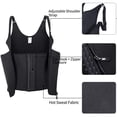 thumbnail image 6 of Waist Shaper, MISS MOLY Trainers Latex Vest Adjustable Strapes with Zipper and Hook Firm Control, 6 of 6