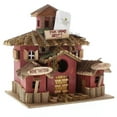 thumbnail image 4 of Songbird Valley Finch Valley Wooden Wild Bird House with Detailed Doors & Mossy Roof, 4 of 6