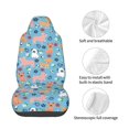 thumbnail image 4 of Wukai Cute Dog Full Set Car Seat Covers with Soft Padding Universal Auto Front Seats Protector and Cushion Mat, 4 of 5