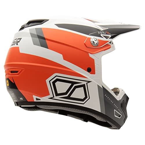 MSR Mav4 Inertia w/MIPS Dirt Bike Motocross Helmet (X-Large, Orange)