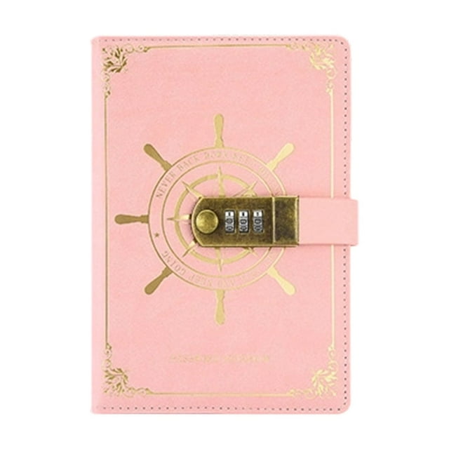 Journal avec Verrou Verrou à Mot de Passe Classique Carnet A5 Carnet Multifonction Carnet Journal Carnet Papeterie de Bureau Carnet Carnet en Cuir Journal