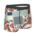 thumbnail image 3 of Disketp Patchwork In Country Style Men'S Boxer Briefs,Soft And Breathable Cotton Underwear With Comfortflex Waistband, 3 of 9