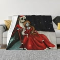 thumbnail image 1 of Goofa The Nightmare Before Christmas Pattern Fleece Throw Blanket for Couch, Soft Checkered Flannel Blanket for Sofa, Warm Cozy Decorative Blanket Fall Decor Gift-40"x30", 1 of 6