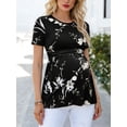 thumbnail image 3 of Women's Maternity Tops Shirts Short Sleeve Pregnancy Clothes, 3 of 5