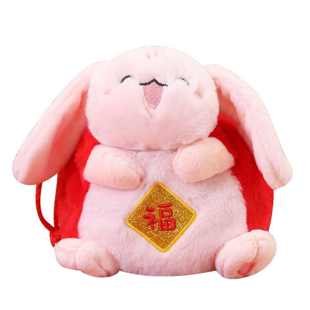 Cute Soft Toy Chinese Style Rabbit Year Mascot Home Decoration Coin ...
