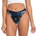 thumbnail image 1 of Balery Artistic Starry Sky Moon Book Tangas de Algodón para Mujer con Estampado – Ropa Interior Sexy, Transpirable, G-string-X-Small, 1 of 6
