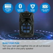 iLive v5.0 Bluetooth Wireless Tailgate Party Speaker, ISB352B, Black