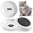 thumbnail image 1 of Cuenco de comida para gatos WROSWT Healthy Ceramic para gatos de interior, paquete de 3, 1 of 7