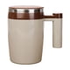 thumbnail image 2 of Taza De Café De Acero Inoxidable Mezclador automático de proteína de café en polvo de acero inoxidable con taza agitadora eléctrica y batería recargable (marrón café, 1 unidad) JASKFLY, 2 of 8